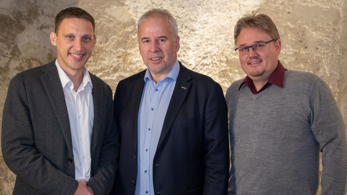 GR Werner Gabriel, Bgm. Thomas Lampert und GR Markus Ammann